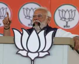 Congress Shakti comments ,Prime Minister Narendra Modi addresses a public meeting ahead of the Lok Sabha elections in Salem on March 19, 2024. | Photo Credit: E. Lakshmi Narayanan