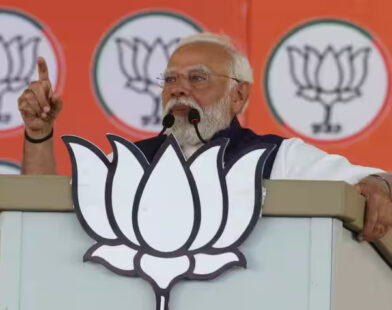 Congress Shakti comments ,Prime Minister Narendra Modi addresses a public meeting ahead of the Lok Sabha elections in Salem on March 19, 2024. | Photo Credit: E. Lakshmi Narayanan