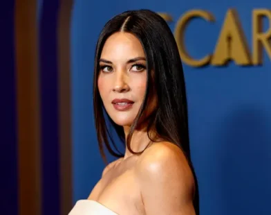 Olivia Munn at the 96th Academy Awards in Los Angeles on Sunday.