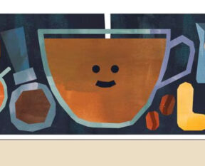 What does "flat white" mean? Celebrate the beverage coffee with today's Google Doodle.