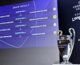 UEFA Champions League 2023/24 quarter-finals draw took place in Nyon (Reuters)